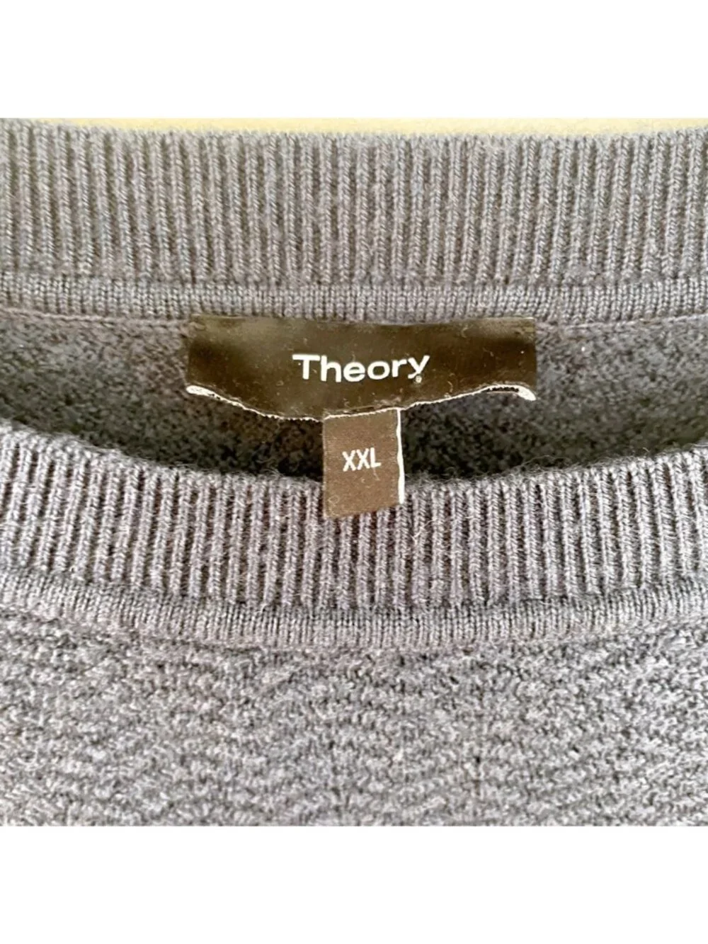 Theory Men's Merino Wool Crewneck Sweater, Size XXL